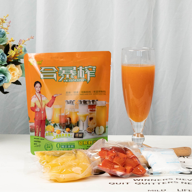 合暴榨現榨奇異野菜汁飲料水果冷飲商用現榨2023新榨汁飲料預製包