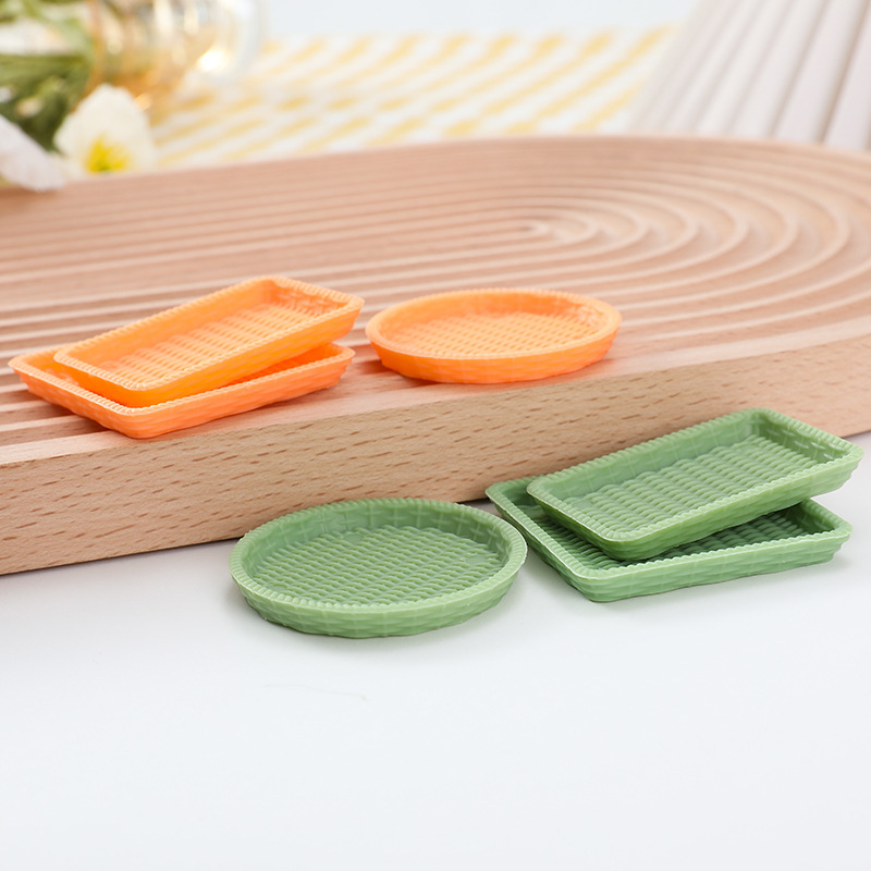 Nhiệt độ qua hàng rào bắt chước một chiếc bình hình chữ nhật hình chữ nhật nhỏ khay trái cây trẻ em băng qua nhà đồ chơi