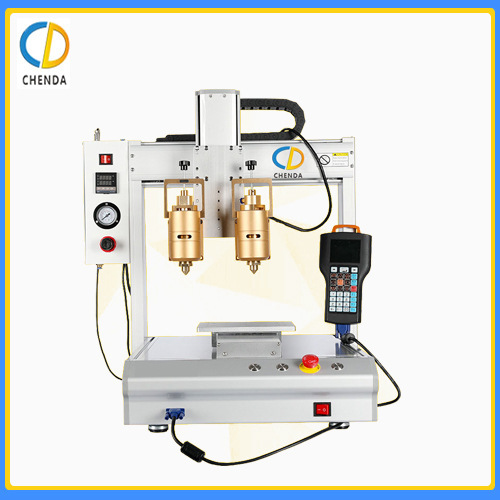 Two platforms, two-headed PUR thermal Melting Rubber-Presser, thermal Melting-Presser, 30CC ~ 300CC thermal head.