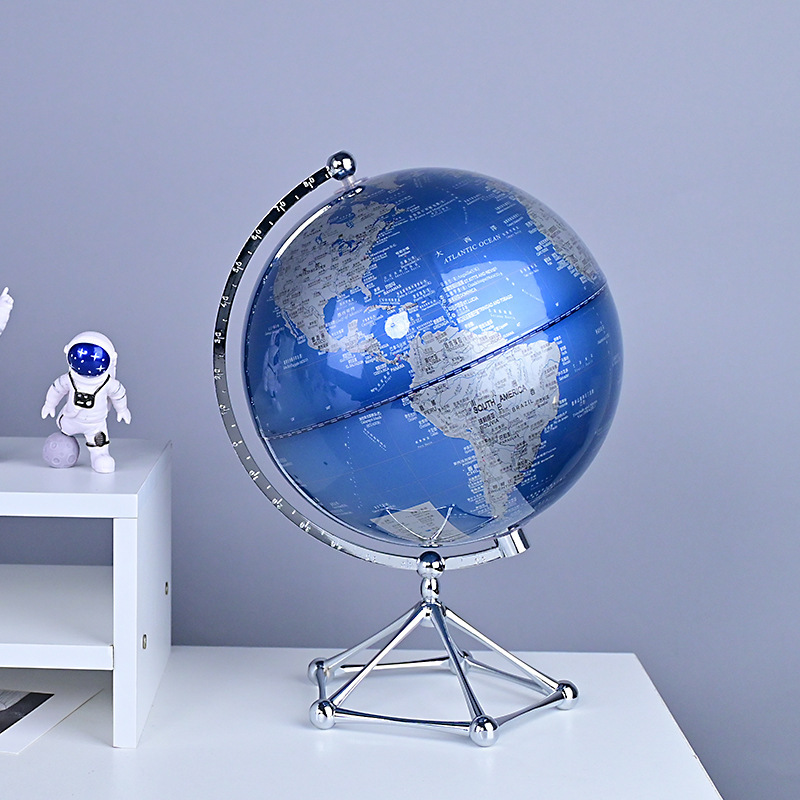 Creative Globe cabinet with a light and expensive desktop decoration for the living room television office.