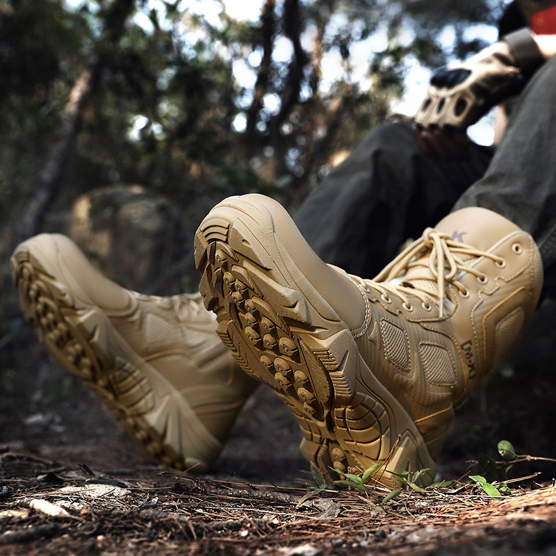 Direct sale of cross-border supply of high-shoe-shoe safety and desert training shoes