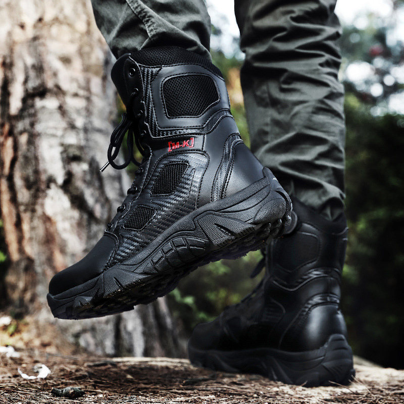 Direct sale of cross-border supply of high-shoe-shoe safety and desert training shoes