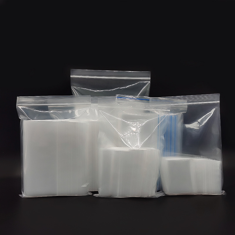 Incoming wholesale translucency PE self-enclosed bag large dust-proof bag dry fruit drug clothing seal