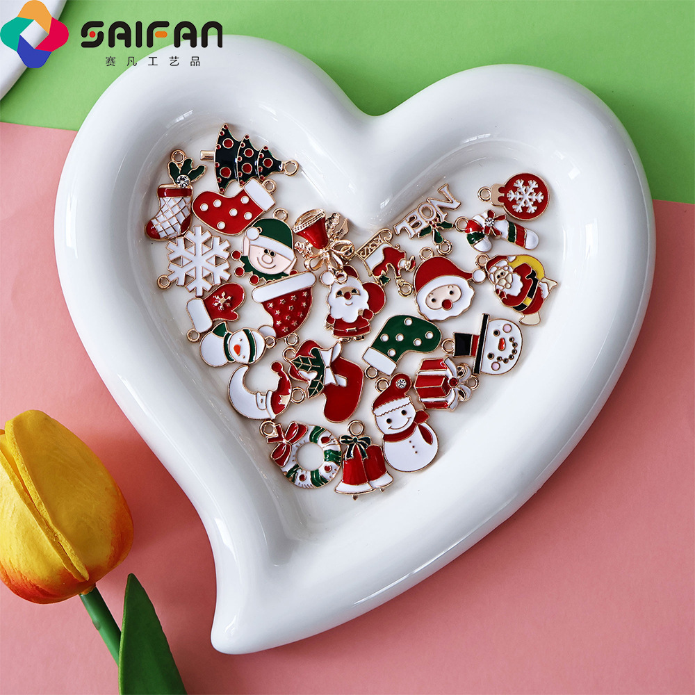 Cross-border Santa's Sock, hot diy drops of alloy-coated pearl bracelets, bead accessories