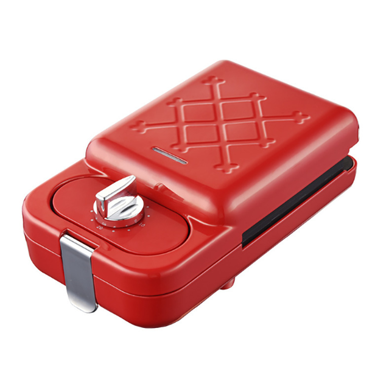 Home timed sandwich breakfast waffle toaster multi-purpose home snacker.