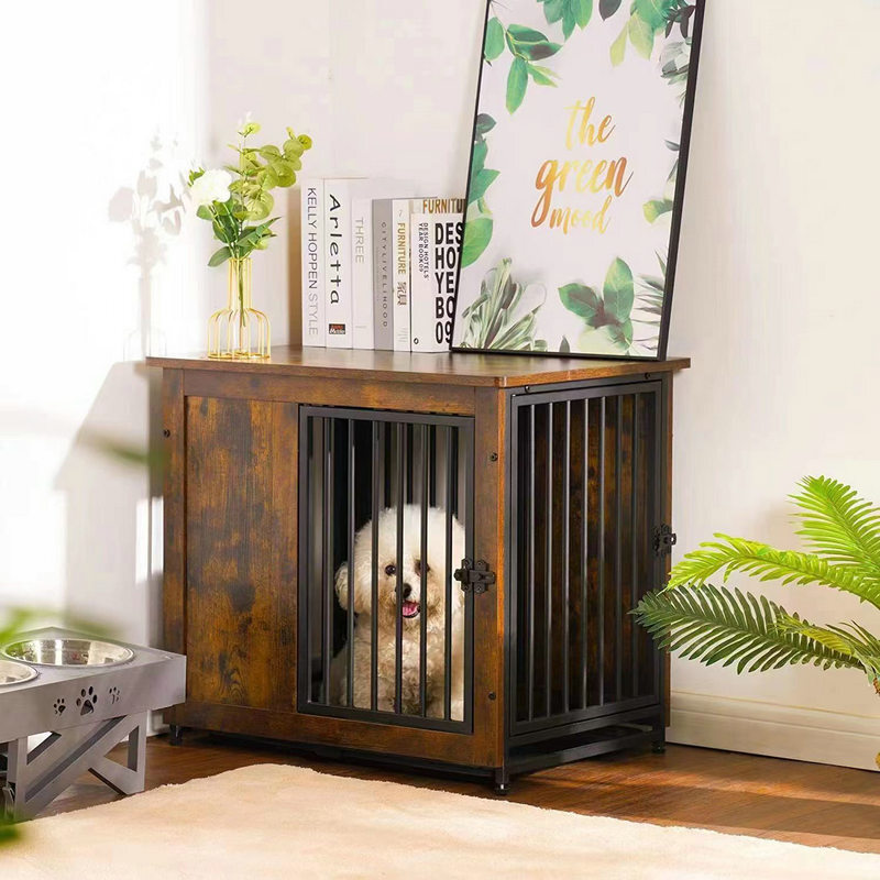 The small and medium-sized domestic pet cage bedroom is retrofitted to move the tray to the bedside.