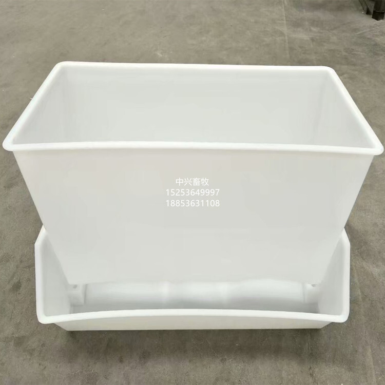 Feeding goose case, white plastic box, duck tank, white chicken tank feed box.