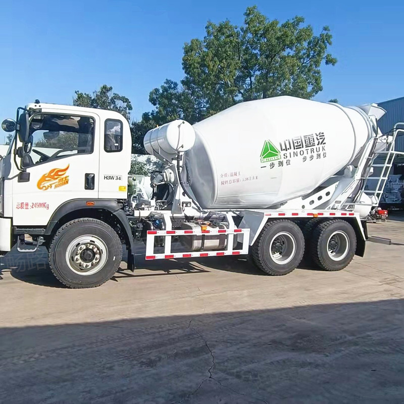 Small-scale blender plant direct supply, eight-wheel concrete mixer transport vehicles, open road machinery