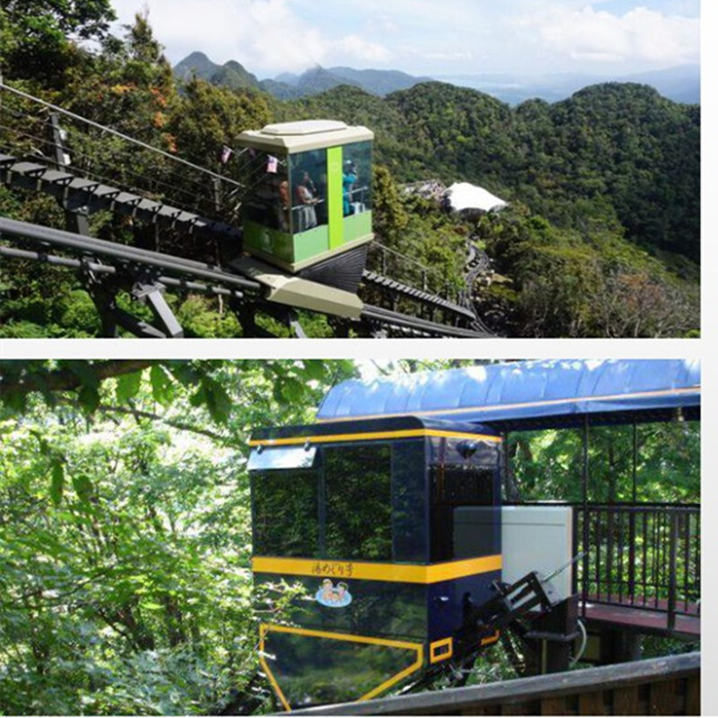 The scenery climbs the slope cable, the electric double-track cable cruiser, the pleasure ground track.