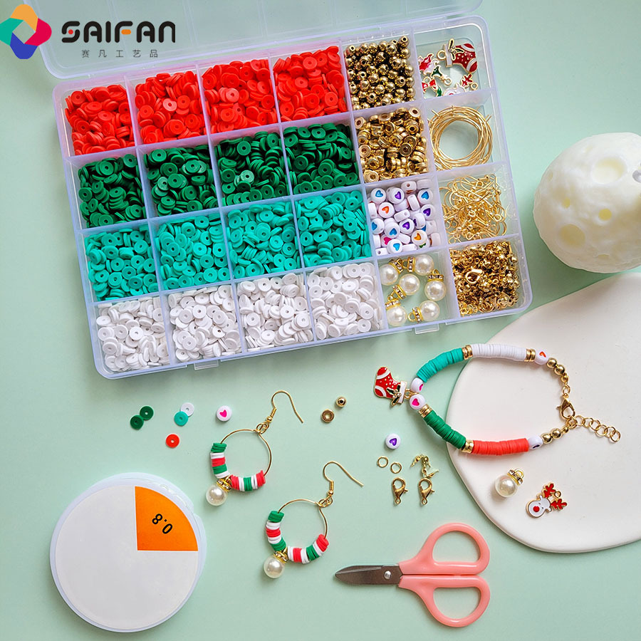 A new cross-border Christmas dialyse diarrhea packs of material with a string of bead fittings.