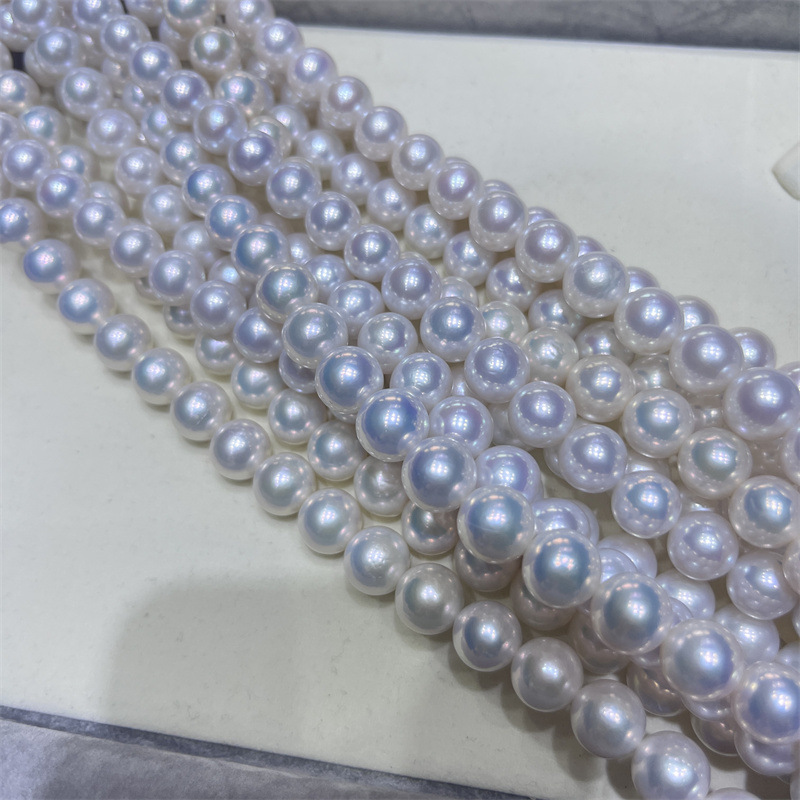 9-11 Freshwater Edison pearl necklace, basic impeccable freshwater pearl necklace, high-quality semi-finished