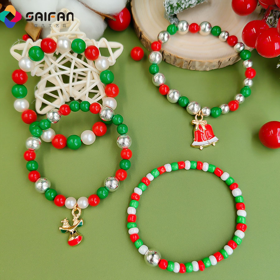 Cross-border Christmas new dialyse bag of hand-coated beads