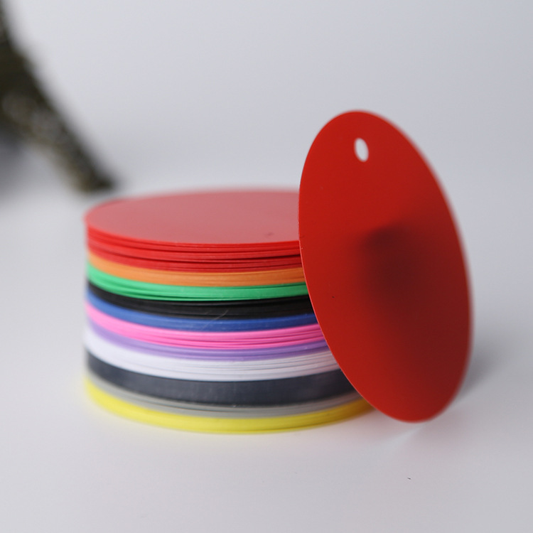 แพกเกจผู้ผลิตรอบป้าย PVC ทําให้แท็กว่าง, บัตรสี PVC