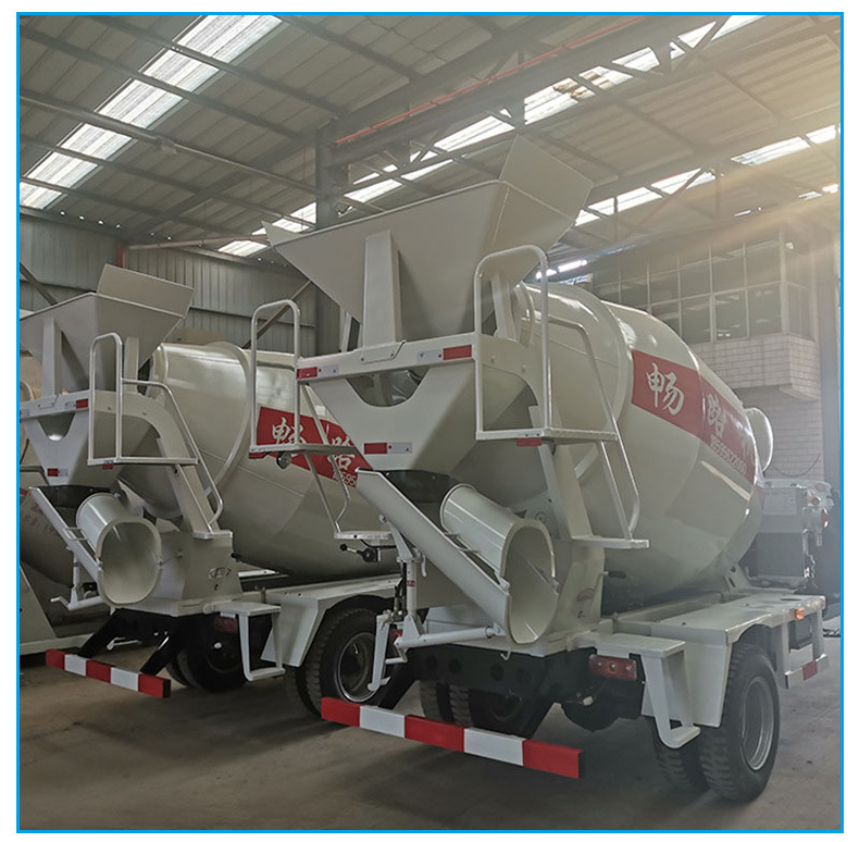 Short-term, small 5-wheel concrete mixer, cement slurry 5-wheeler dryer