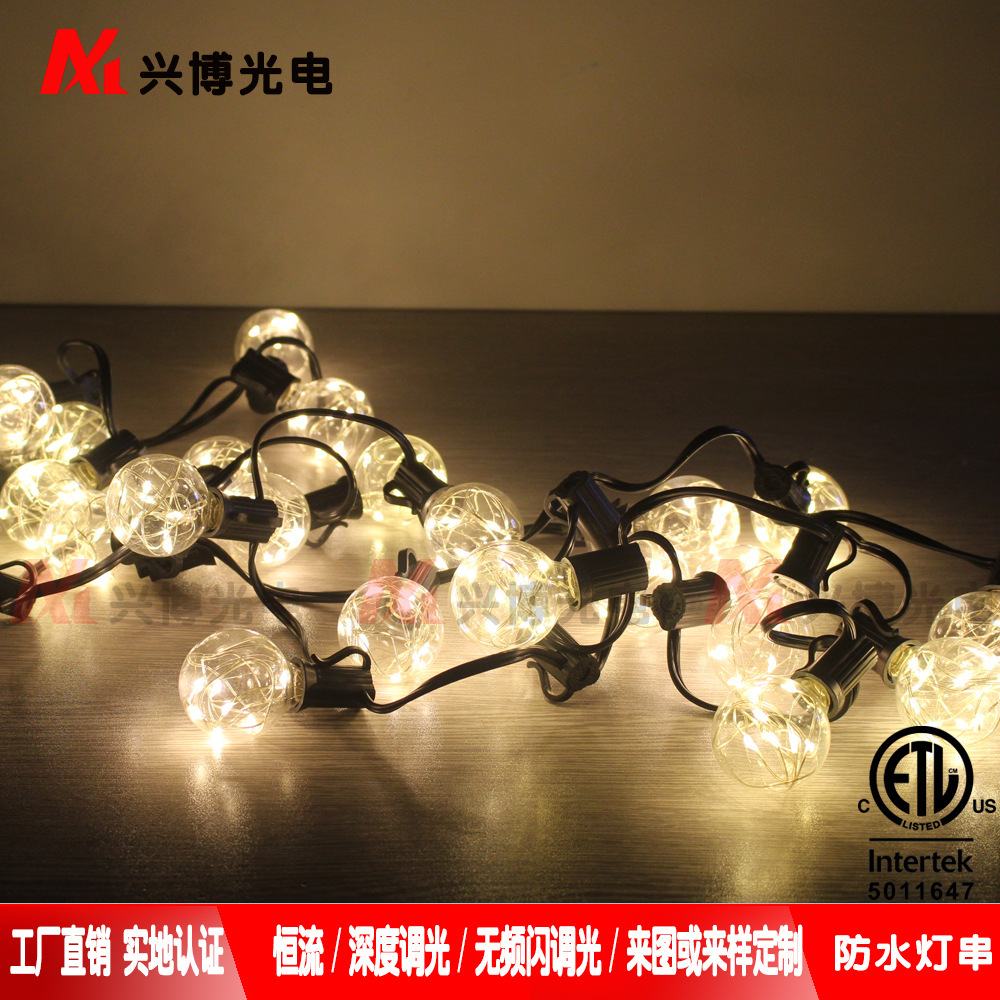 G40 LED Waterproof Outdoor Lamps, Hot Copper Lights, Christmas Decoration, Indoor Decoration, Direct Marketing.