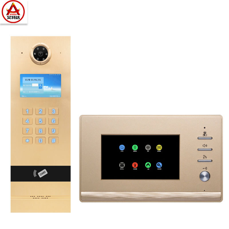 Atda's full number 4.3 inch colour-based visual-talking system with smart network door-ban systems