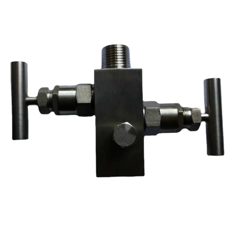 Multi-port internal and external screw integrated two valves multi-specified non-embroided steel medium-pressure two-way instrument two valves