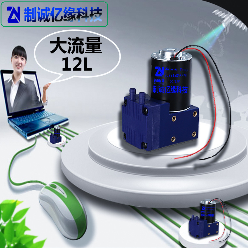 1585DPM Micro-self-absorption large-flow gas pump diaphragm pump 12v single-headed vacuum pump medically tailored pep