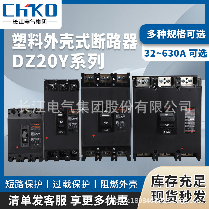 The Yangtze Electrical Crust Breaker DZ20Y Air Switch 3P100A160A250A400A630A General Switch