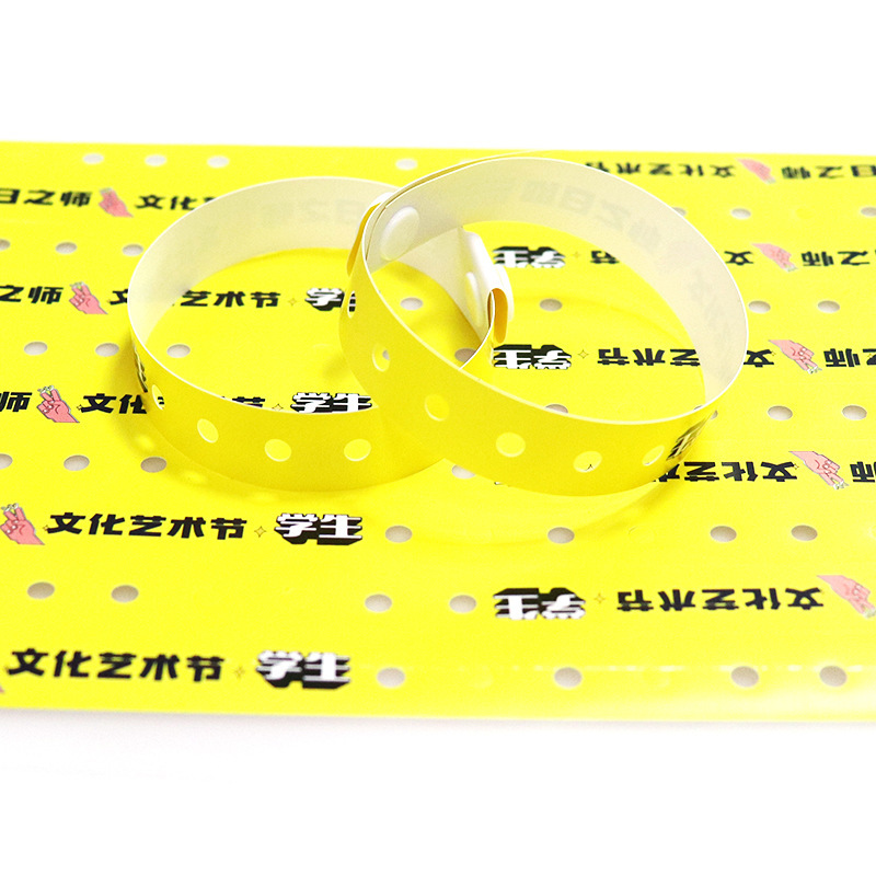 PVC plastic ring, one-time ring, identification of viyl plastic wristband