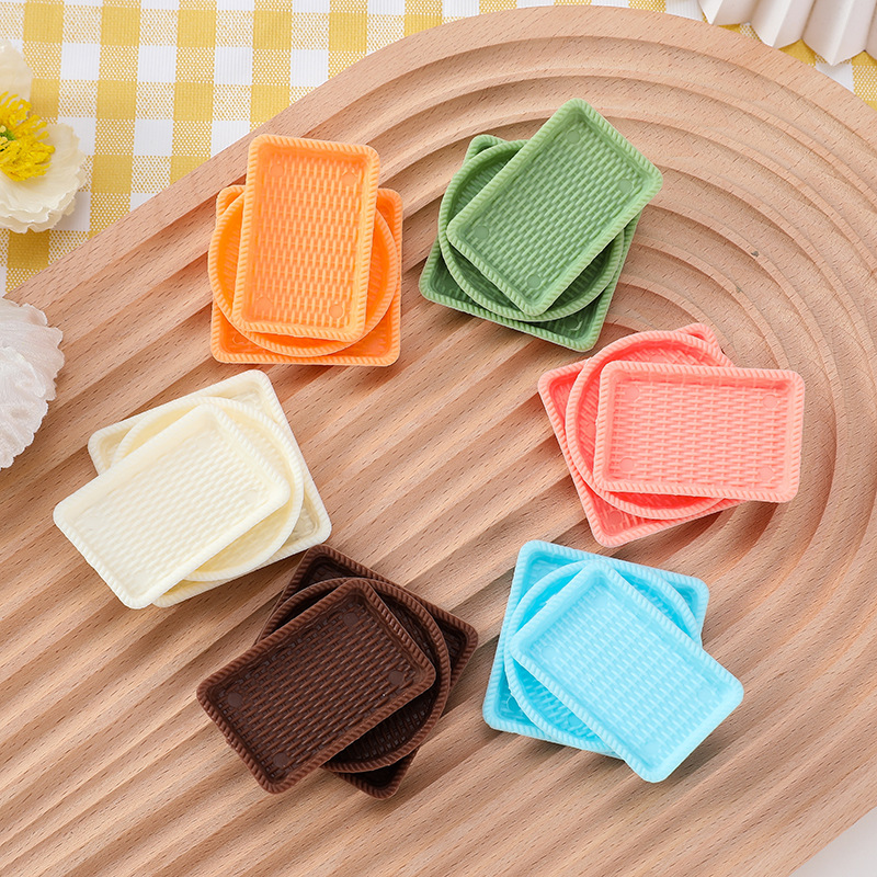 Nhiệt độ qua hàng rào bắt chước một chiếc bình hình chữ nhật hình chữ nhật nhỏ khay trái cây trẻ em băng qua nhà đồ chơi
