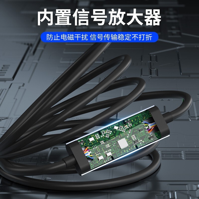 USB3.0 extension 10 m engineering signal amplifier public-to-mother data transfer line auxiliary power supply