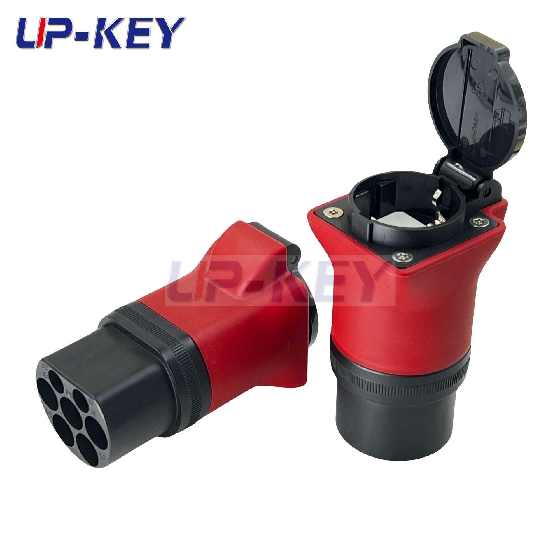 E.S.T.Type2 new energy vehicle external discharge converter E.S.P. stake pick-up plug in Schuko.