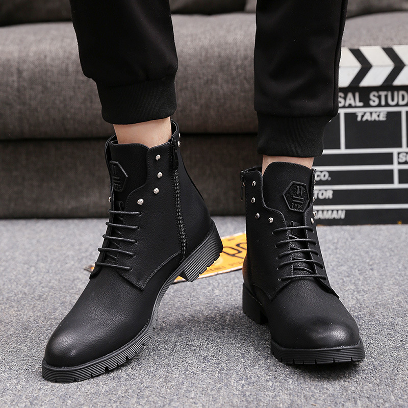 The Gao Gang's man with leather boots, he's got glitter boots, and the man's boots are on.