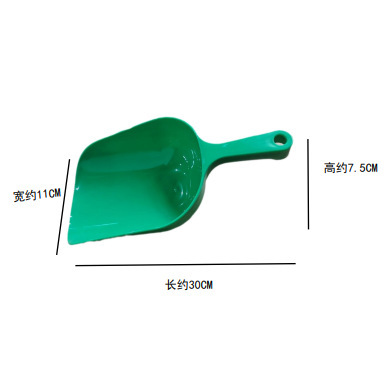 A plastic garden leaf clean spoon with a large capacity of roofing ditches for gardening and gardening.