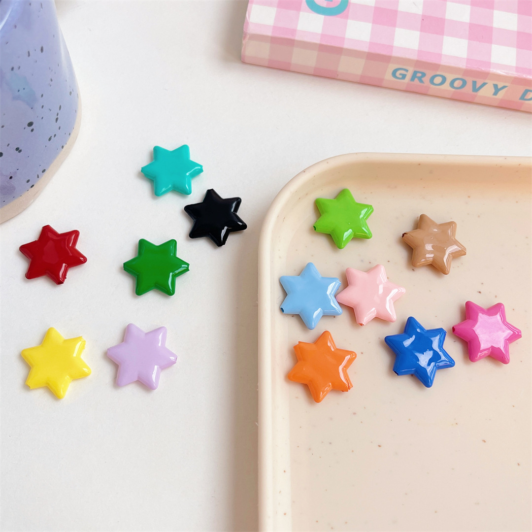 Artificial necklace-dressing material for children with Acrylic candy cream star material