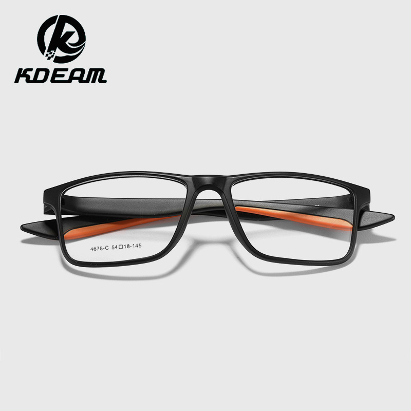 Wholesale new male and female black glasses TR90 short-sighted lenses for students KD4678C