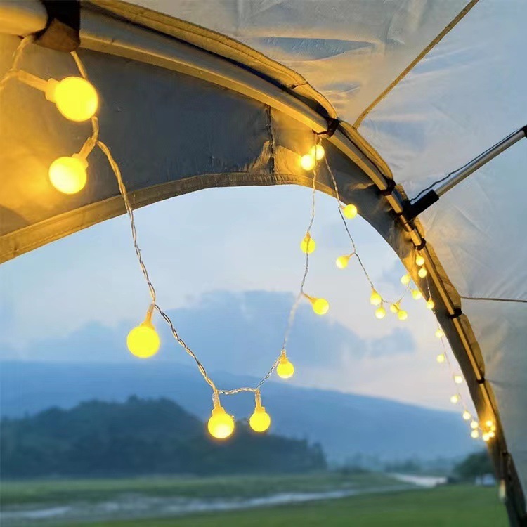 The outdoor camping atmosphere light USB set up camping decorations for birthday tent lights with led light