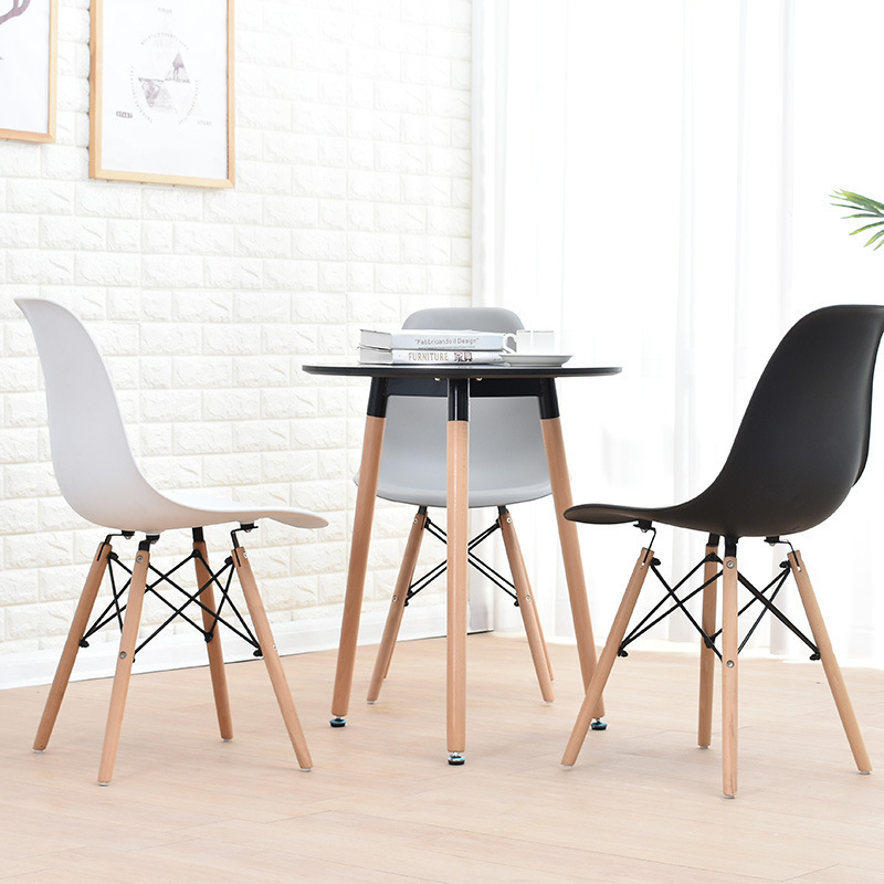 Nordical Ims table, table and chair combinations, modern and simple, home table, wood round table.