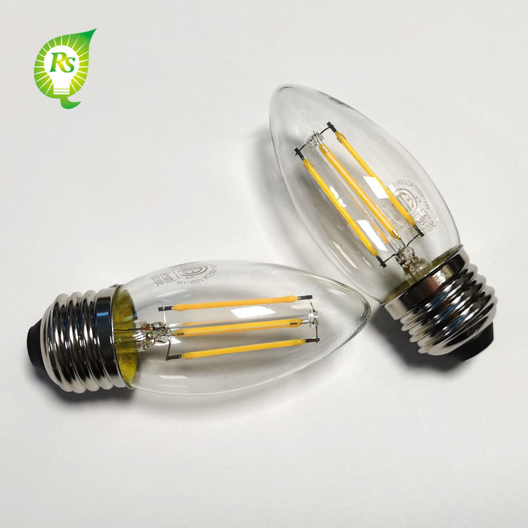 Foreign-trade supplier directs E26E14 cortex and transparent 120V mint lamp C35