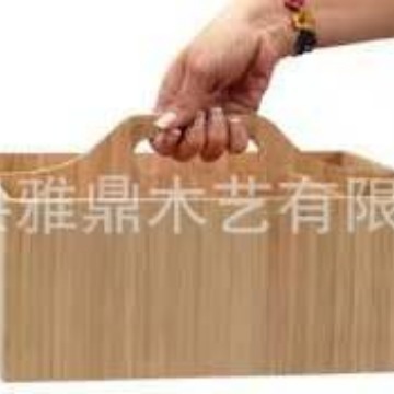 衛生間清潔用品木質收納盒手提分格儲物盒子家用桌面雜物收納木盒
