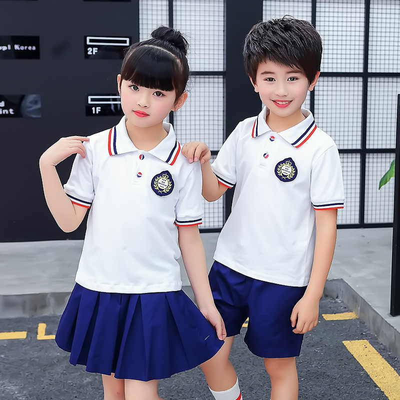 Kindergarten uniform, summer sports for boys and girls.