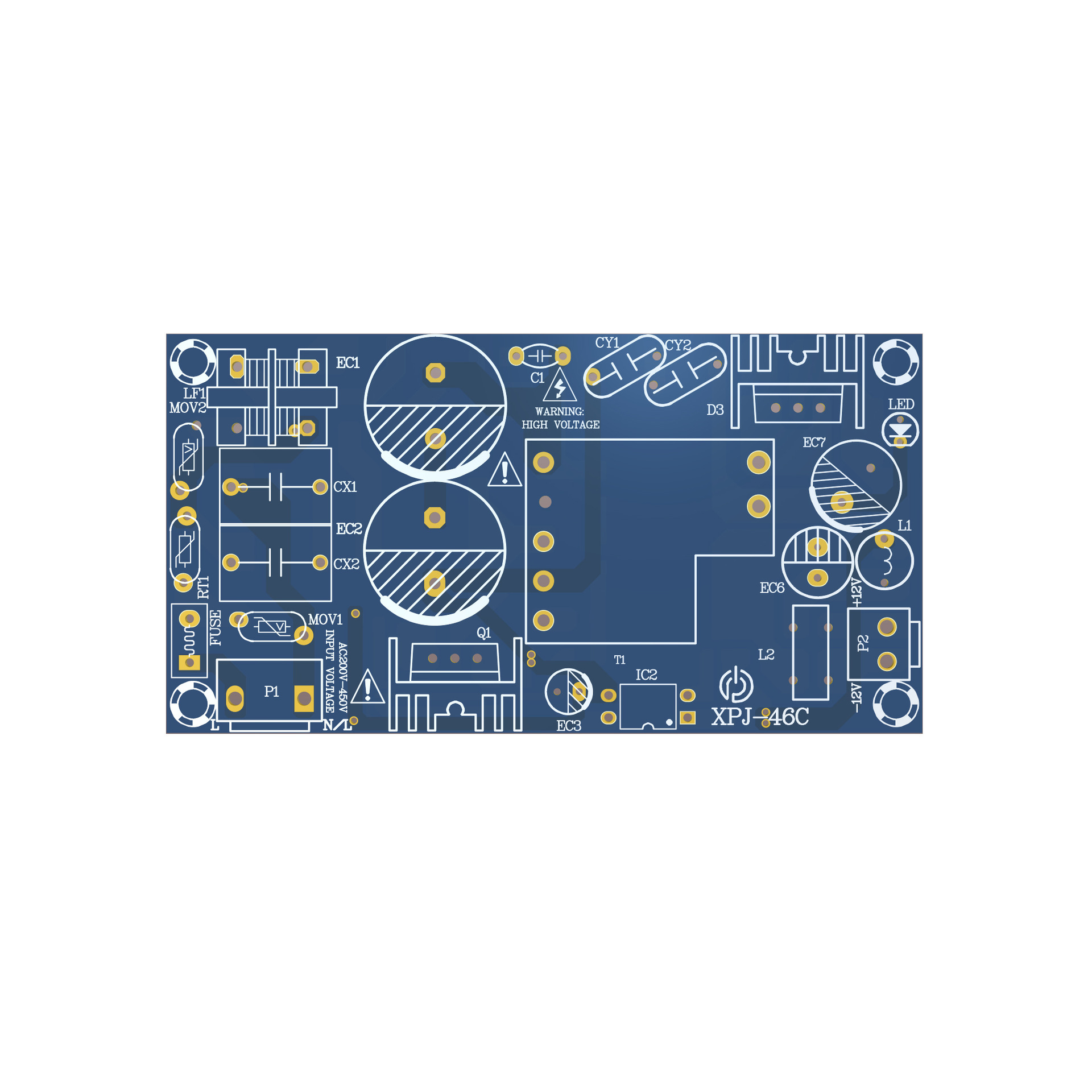 Customize the design transformer adapter AC/DC12V driver module for the various power switch professional engineers