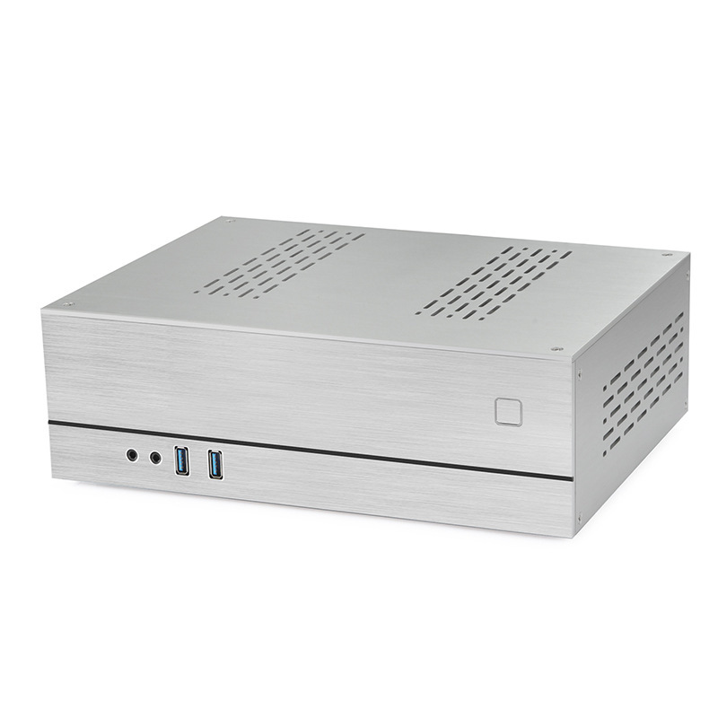 XQBOX A02-bed 알루미늄 상자 HTPC 상자, 반 높 단면도 카드 상자