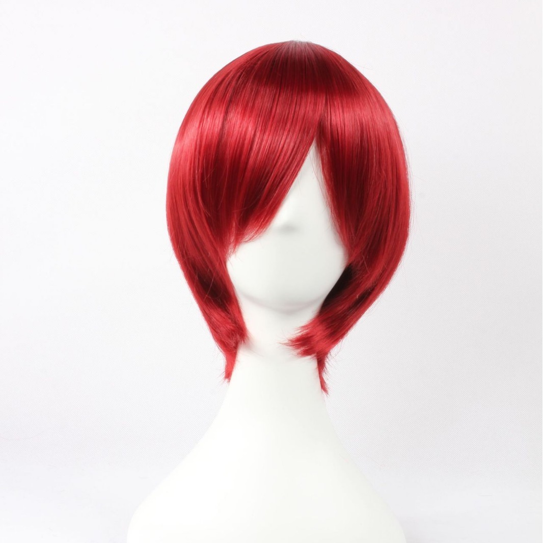 Wally, 001A, starry Sky, owl msn, short red COS wig.