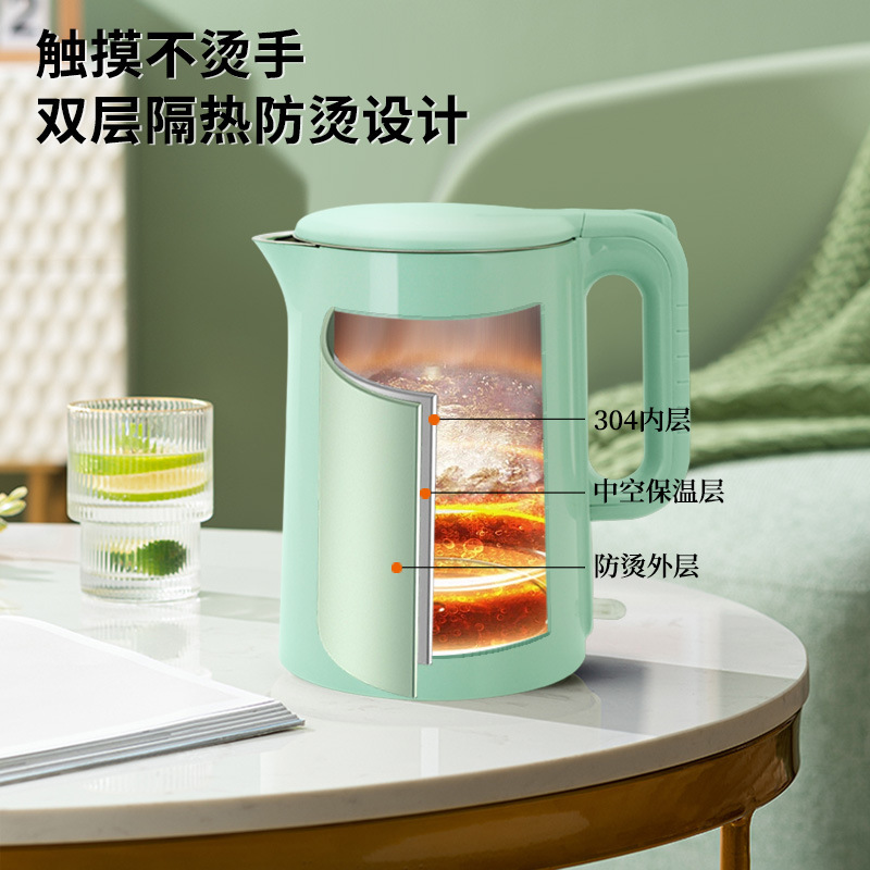 Euco điện-heat 1.5L cho một nồi hơi chống nóng không rỉ 304 độ lớn hoàn toàn tự động