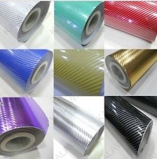 Optical carbon fibre sticker, 2D carbon fibre paper, slashed, grafted carbon fibre, flash car sticker, 1.27m wide.