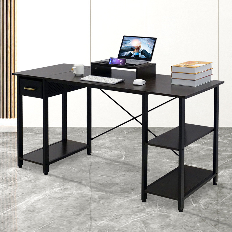 Computer table and desktop table with electric table and bedroom study table for students, desk and desk, short and simple.