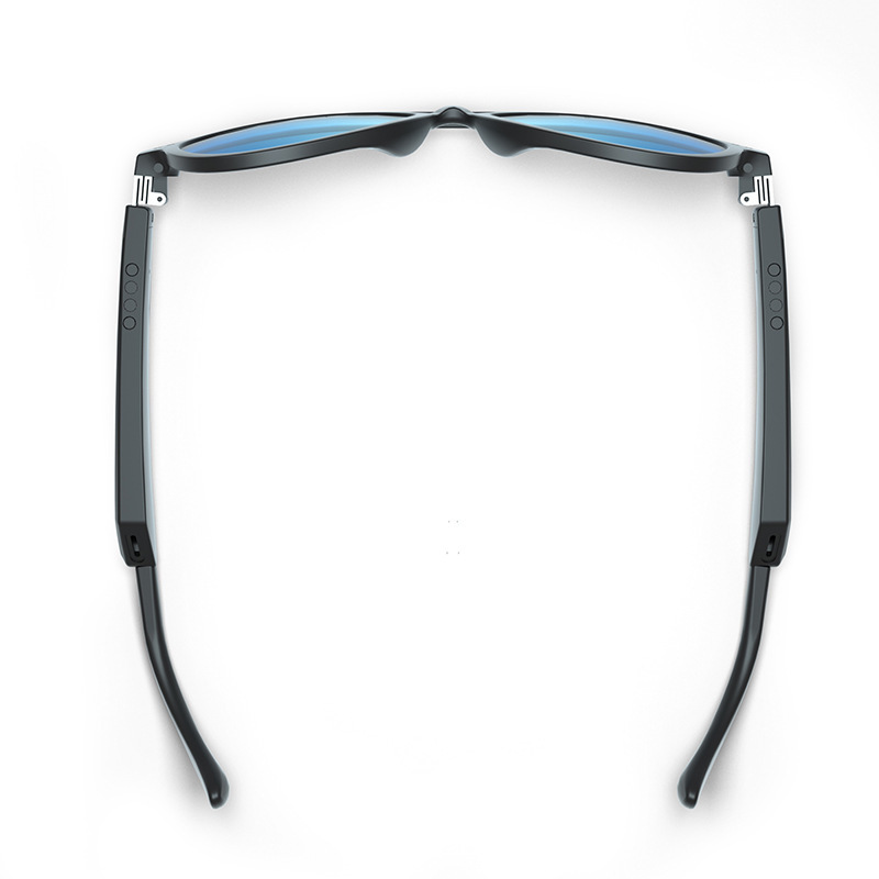 Wireless smart glasses point to blue-tooth headphone glasses with UV 400 sunglasses.