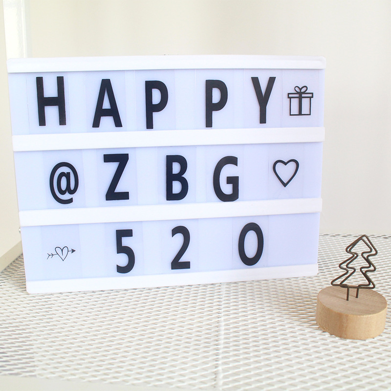 The new LED LED LED photo-letter DIY face combination in English is a single handout of all A5 specifications.