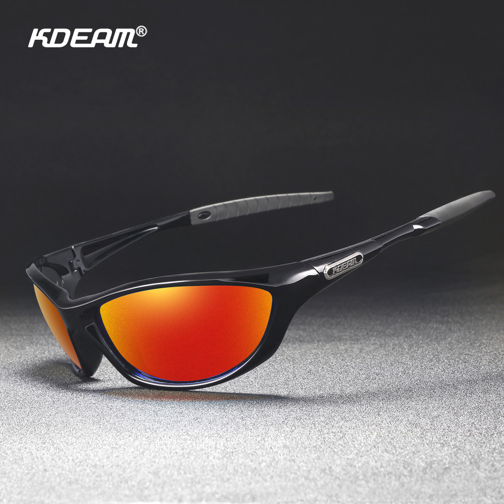 KDEAM's new super light TR90 light sunglasses, outdoor cycling glasses, 3D metal logo KD0811