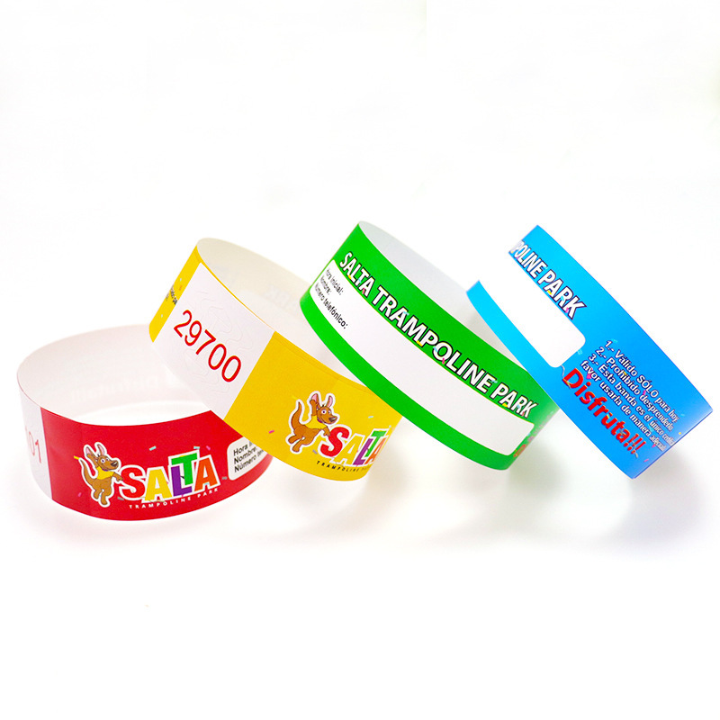 One-time button tyvek taevik imported 1056D1070D wristband security.