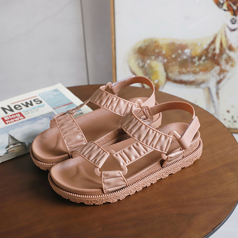 2022 Summer New Fashion Recreation for the Roman Shoes Girls in the Students' Magical Bottom Shoes