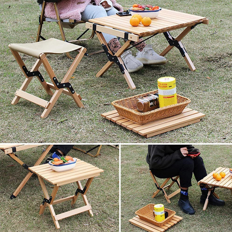 A wooden bench can be folded with a simple modern mozzarella.