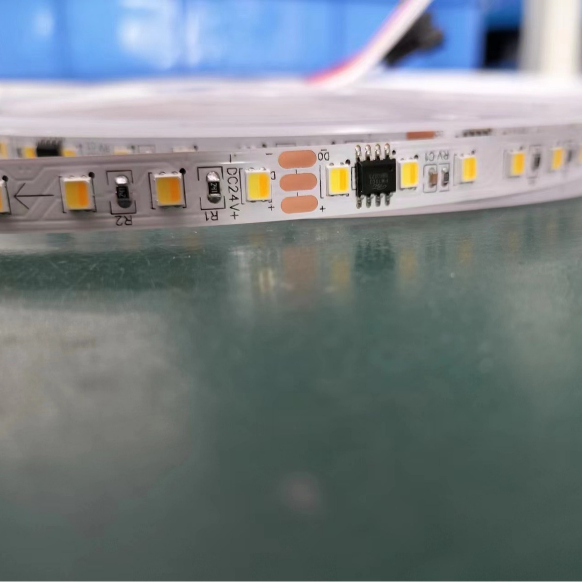 2835 pony-leed 벨트, 24V 단일 색상 I.C.L.L.L.L., 백 니트 led.