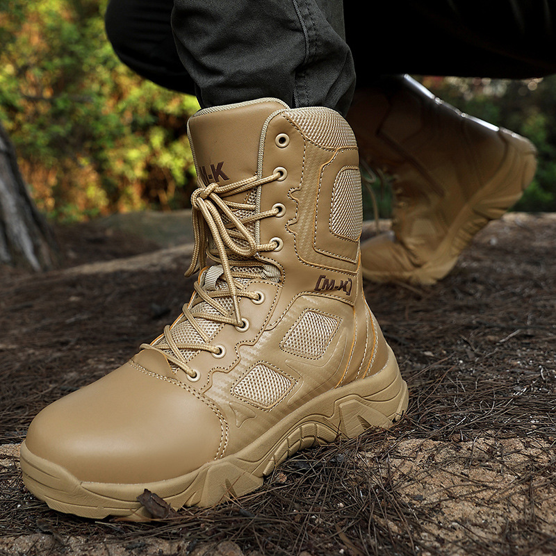 Direct sale of cross-border supply of high-shoe-shoe safety and desert training shoes